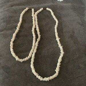 2 shell necklaces